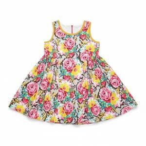 Uncle Frank Sleeveless Floral Swing Sundress Women's XL Colorful Bloomcore